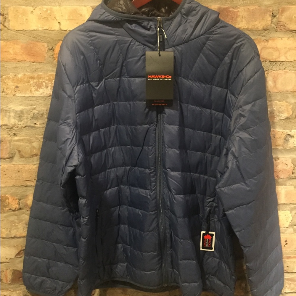 Hawke & Co. Hooded Packable Down Jacket
